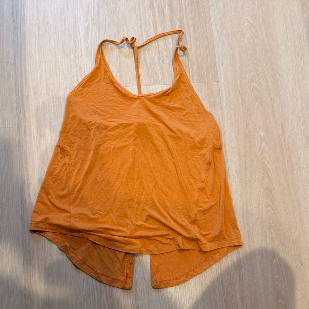 Lululemon Orange Sleeveless Top
